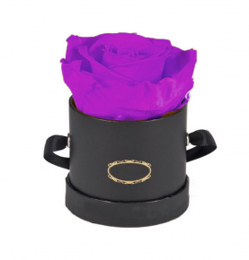 Valentine Gifts Eternal Flower Forever Rose In Gift Box Purple Rose Gift For Girlfriend Long Lasting Flower
