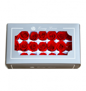 A Garde 2-3 Cm Red Preserved Everlasting Rose Buds Flower For Christmas Occasion