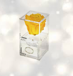 Popular Perspex Box For Rose Clear Acrylic Fresh FlowerDelivery Boxes For Roses With Drawer