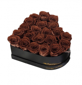 Wholesale Package Heart Shape Luxury Preserved Gift Red Roses Everlasting Flower Box