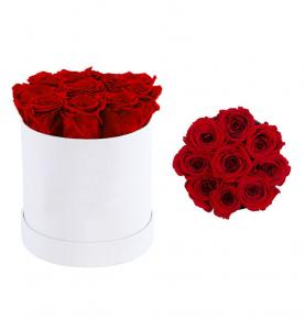 Hot sale Valentine's day Gifts Forever Roses Flowers Eternal Rose In Round Gift Box