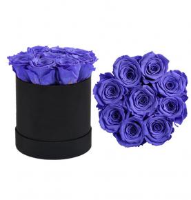 New Preserved Eternal Rose Everlasting Flowers In Round Gift Box For Home Decoration