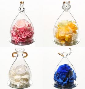 Unique Forever Rose In Glass Attractive Zodiac Rose Flower With Eternal Rose Mother's Day Gifts
