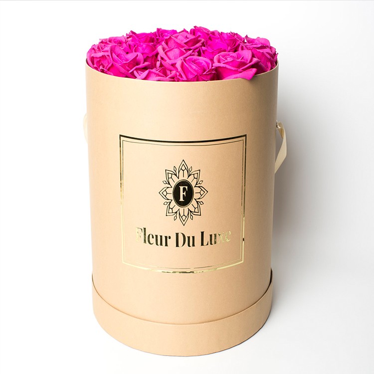 High-Quality Cylinder Paper Tube For Flower Custom Round Flower Packaging Gift Box 
