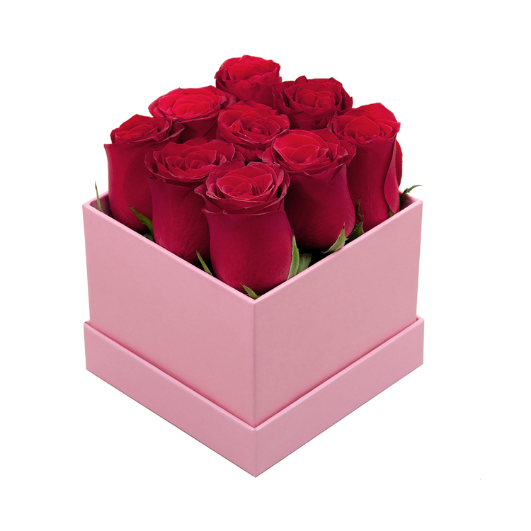 Rose Flower Paper Square,Square Box Preserved <a href=https://tsmpreservedflower.com/Preserved-Rose-Head.html target='_blank'>roses</a>,Square Box 5.png