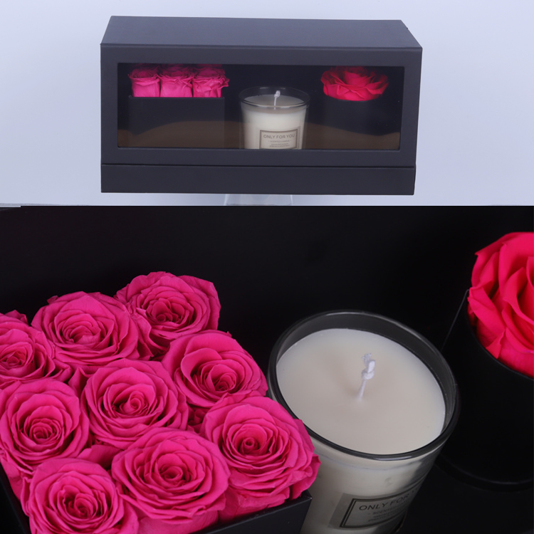 Preserved Roses In Box, Eternal <a href=https://tsmpreservedflower.com/Preserved-Rose-Head.html target='_blank'>flowers</a>, Scented Candles With Preserved Roses 9.png
