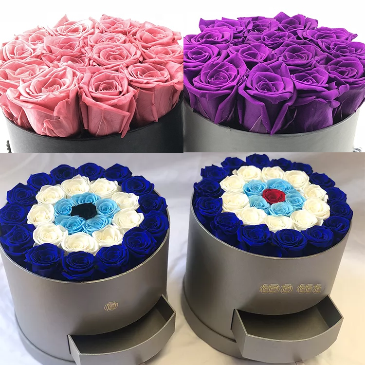 Flower Box <a href=https://tsmpreservedflower.com/Preserved-Rose-Head.html target='_blank'>roses</a>, Round Rose Box With Drawer, Round Hat <a href=https://tsmpreservedflower.com/flower-packaging.html target='_blank'>Flower Box</a> 8.png