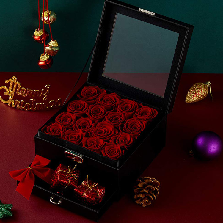 Preserved <a href=https://tsmpreservedflower.com/Preserved-Rose-Head.html target='_blank'>roses</a> In Box, Preserved Roses Drawer Box, Preserved Roses Jewelry Box 9.jpg