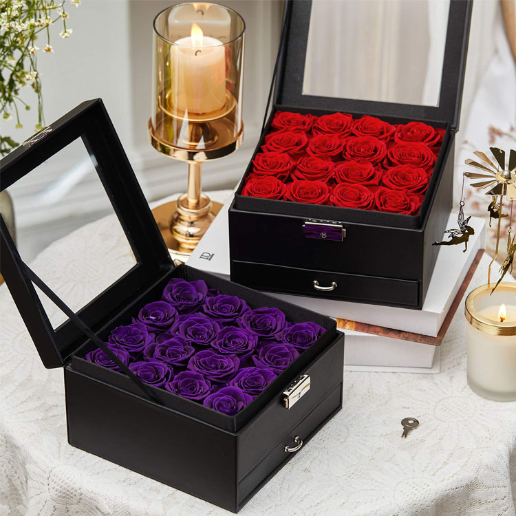 Preserved Roses In Box, Preserved Roses Drawer Box, Preserved Roses Jewelry Box 3.jpg