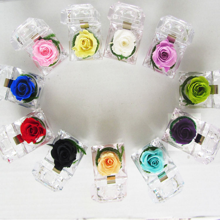 Preserved Flower Ring Box, Forever <a href=https://tsmpreservedflower.com/Preserved-Rose-Head.html target='_blank'>roses</a>, Preserved Rose Ring Boxes 3.jpg